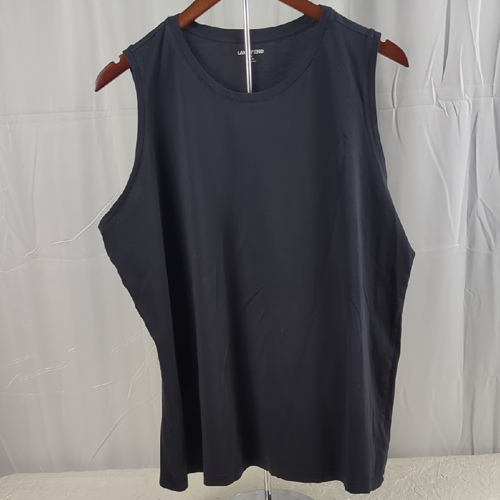 Lands' End Black Sleeveless Top